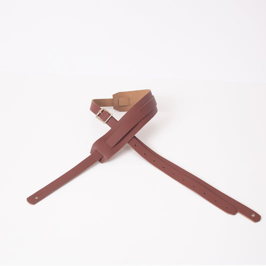 fender x loog leather slim strap