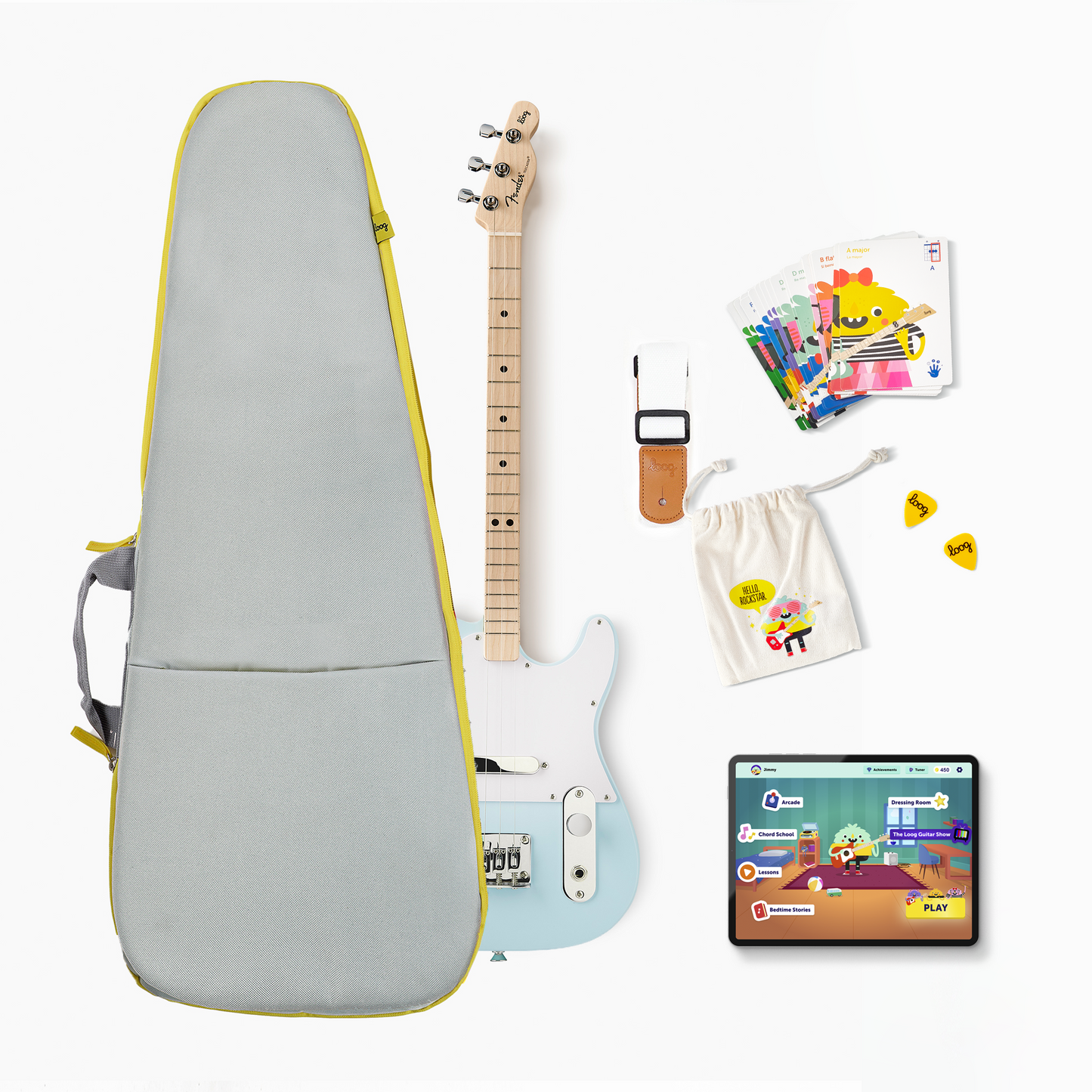 fender x loog electric guitar bundles