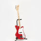 red pro electric guitar on loog stand
