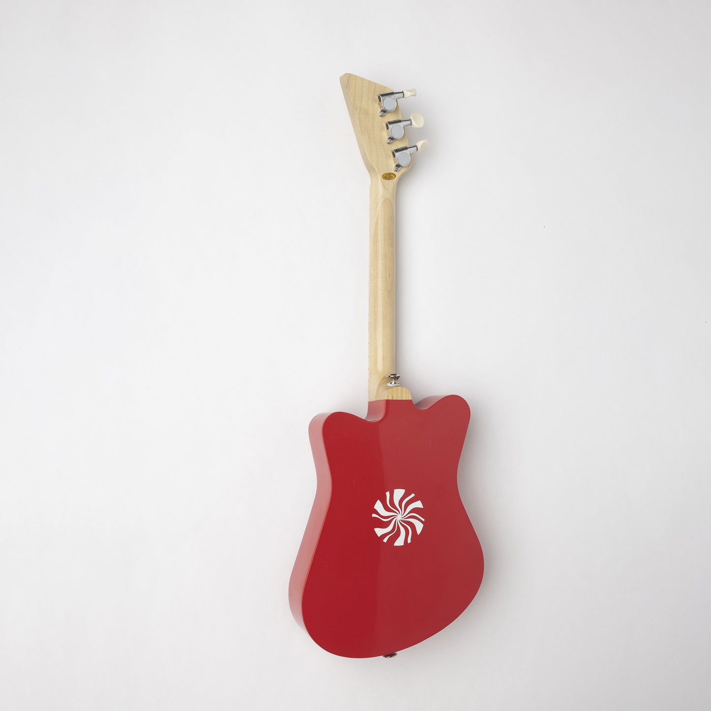 This limited edition of our beloved Loog Mini sports the White Stripes' peppermint logo in the back of the guitar body, comes with a "White Stripes for Kids" coloring book, chord flashcards and app access. We even include a red crayon! 🖍️