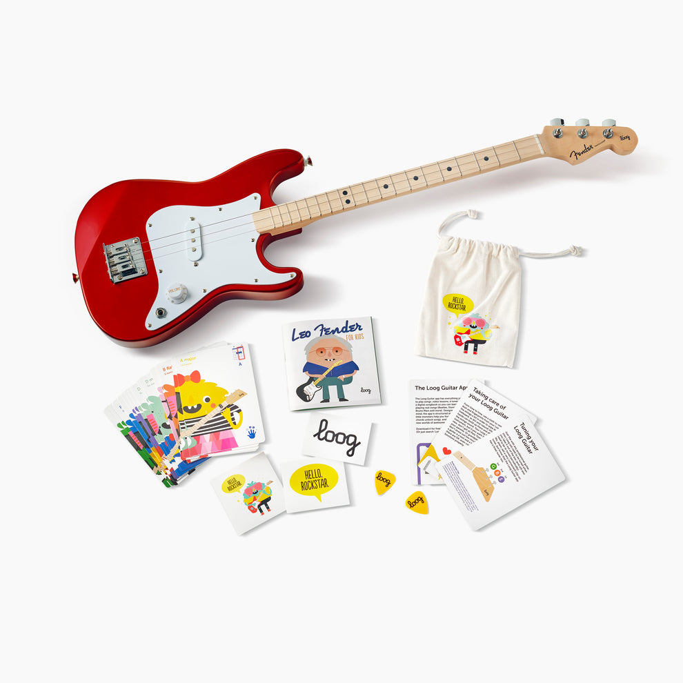 Fender Poly 2 inch gitaarband met logo rood - Bax Music Fender Poly 2 inch gitaarband met logo rood - Bax Music
