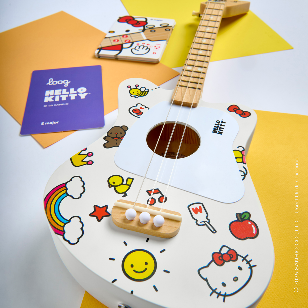 loog x hello kitty mini acoustic guitar