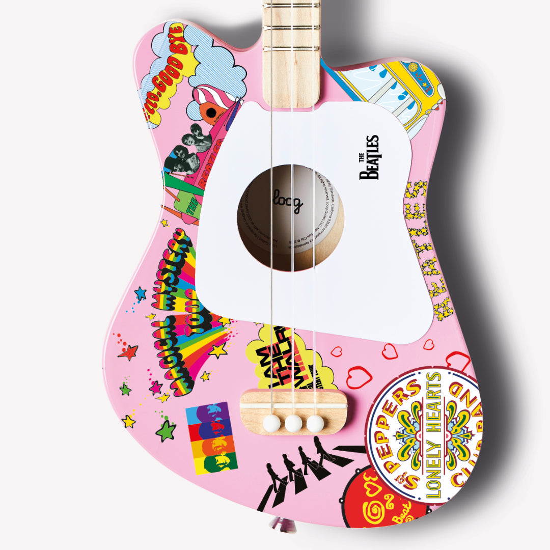 beatles + loog mini guitar