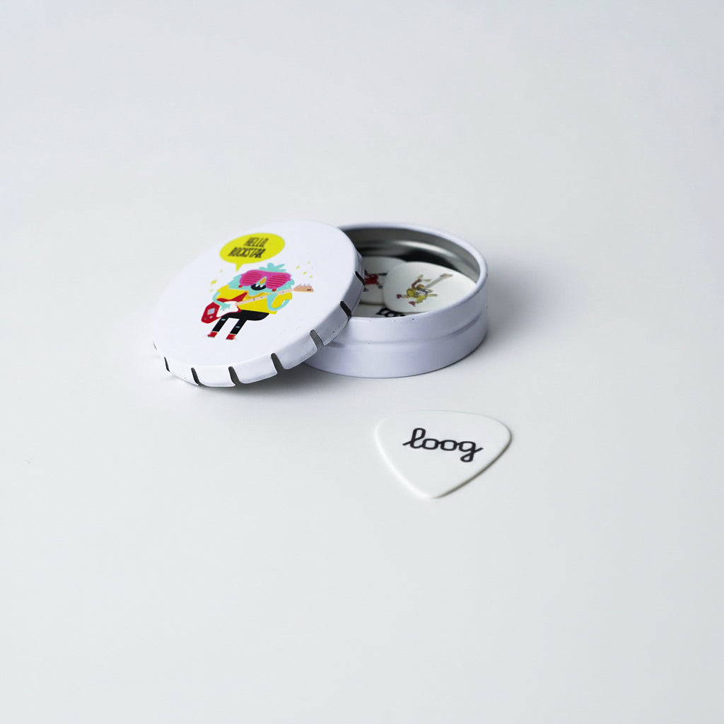 loog guitar picks - special edition collectible tin