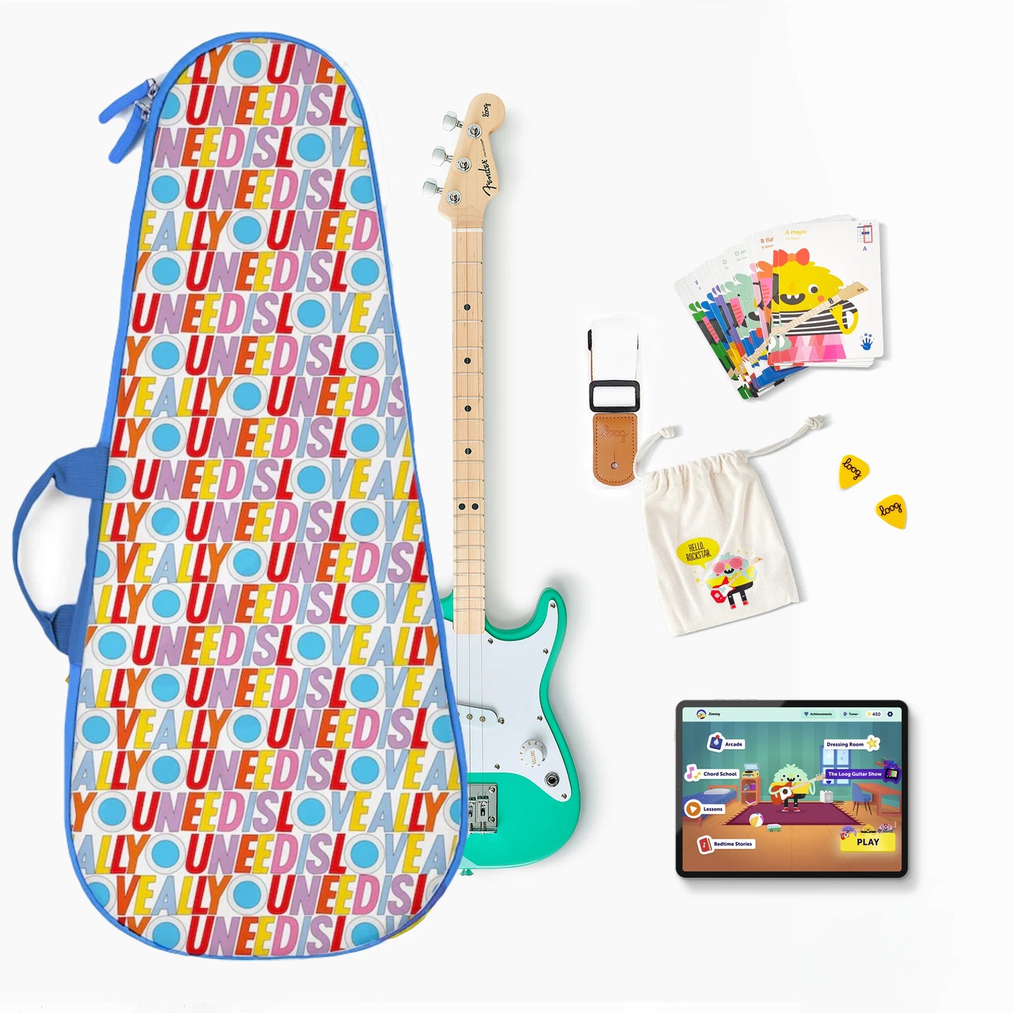 fender x loog electric guitar bundles